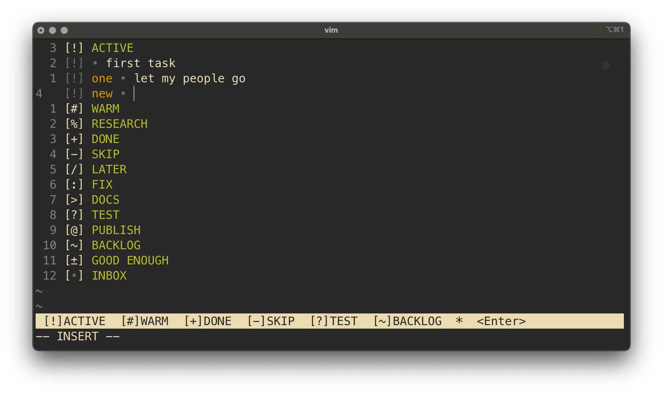 Task Management at the Speed of Thought