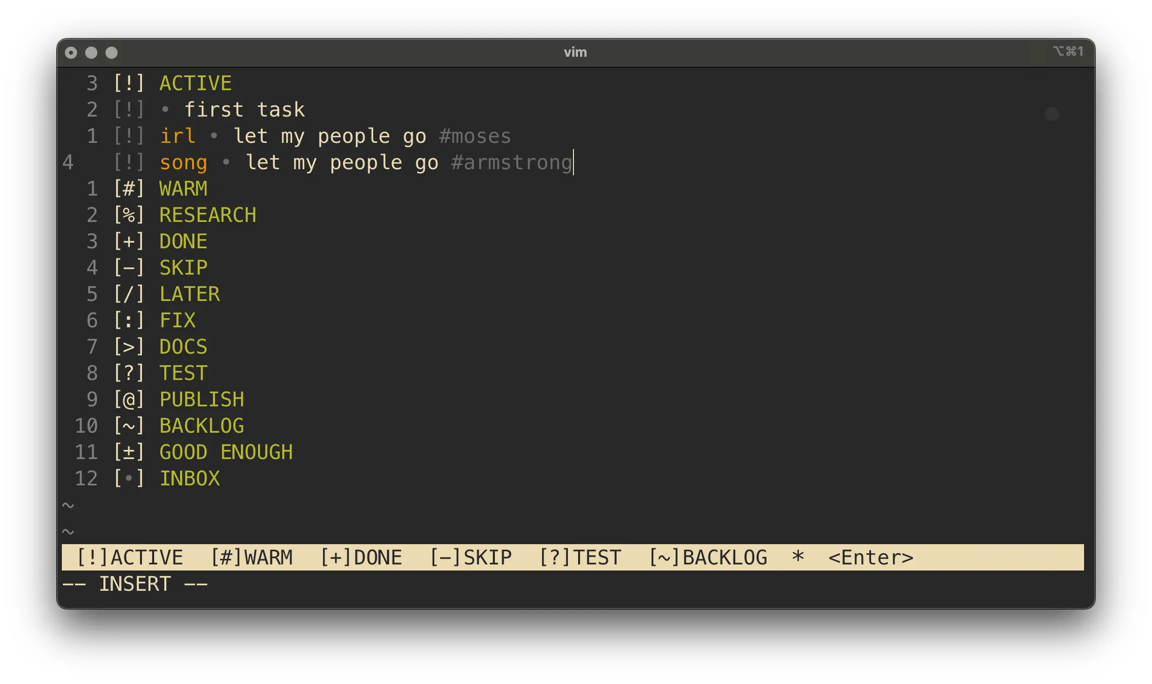 Task Management at the Speed of Thought