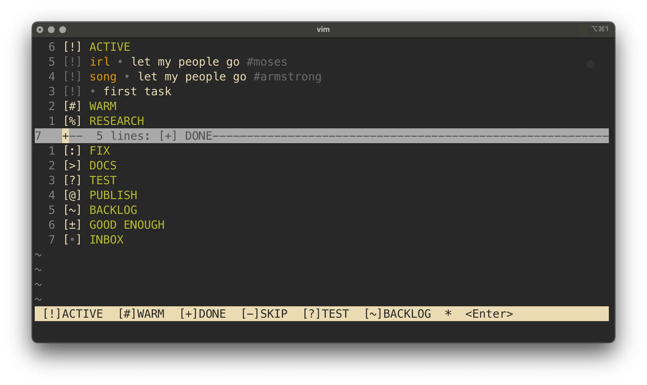 Task Management at the Speed of Thought